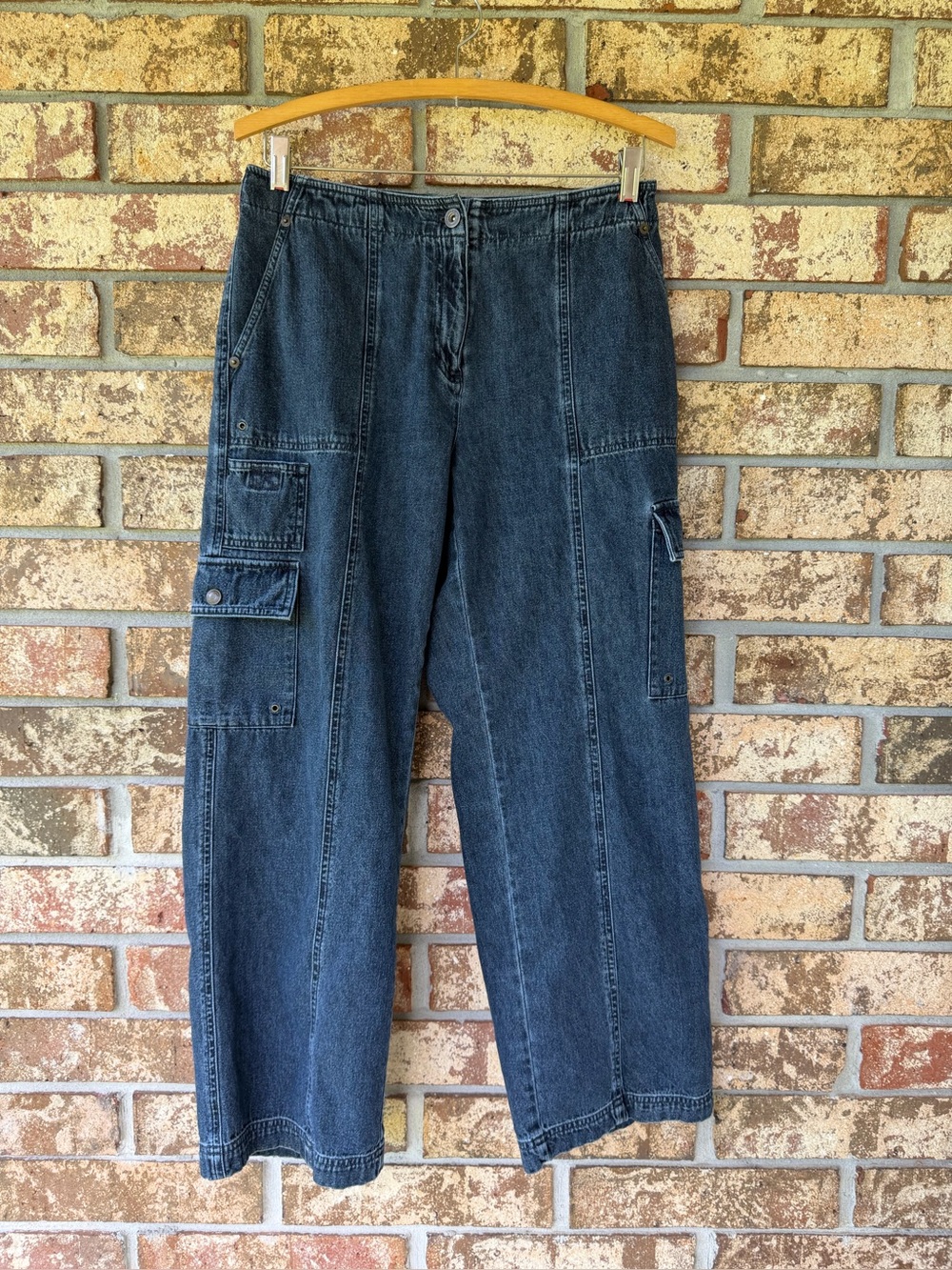 Vintage Lauren Jeans Co. Ralph Lauren Denim Cargo Pants Women’s Size 10 Petite